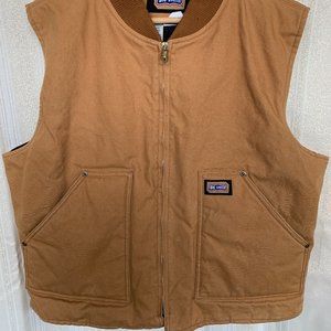 Big Smith Tan Brown Canvas Insulated Vest